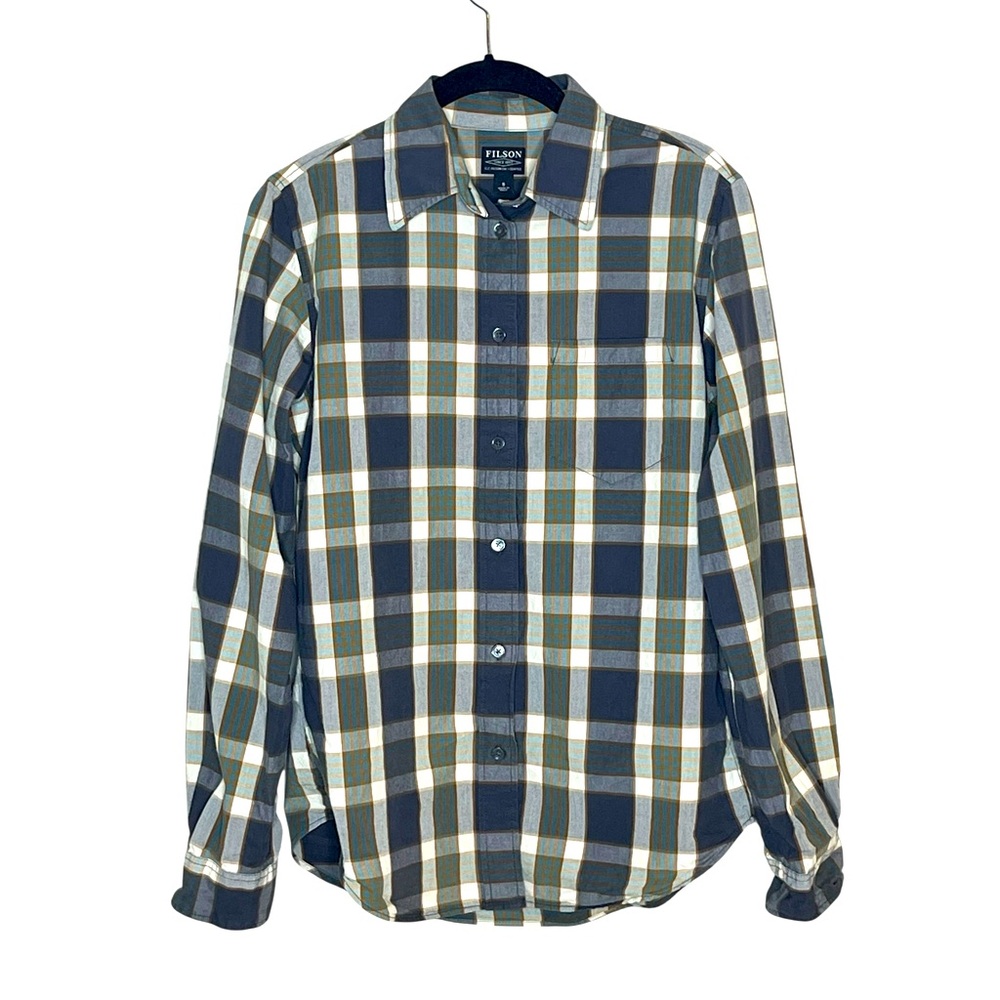 FILSON Gray Highland‎ Plaid Button Down Shirt